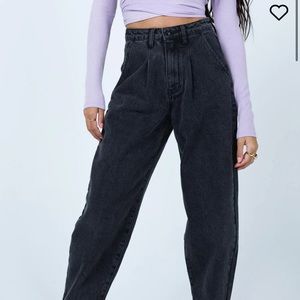 Princess polly francene Mom Jeans Black Denim
